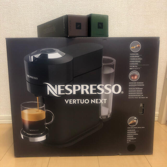ネスプレッソ カプセル式コーヒーメーカー ヴァーチュオ ネクスト GCV1-BK