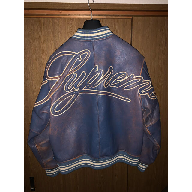 Supreme Leather Varsity Jacket スタジャン