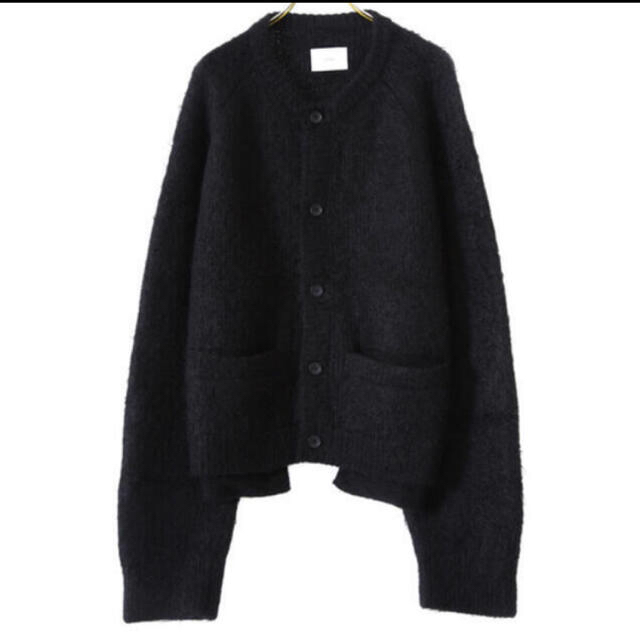 メンズstein 20aw KID MOHAIR CARDIGAN BLACK