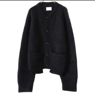 サンシー(SUNSEA)のstein 20aw KID MOHAIR CARDIGAN BLACK(カーディガン)