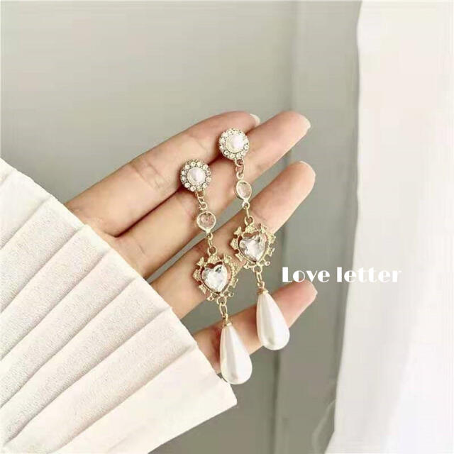 No 467 ハートパールクリスタルピアス 韓国 量産型 ゆめかわの通販 By Love Letter ラクマ No 467 ハートパールクリスタルピアス 韓国 量産型 ゆめかわの通販 By Love Letter ラクマ