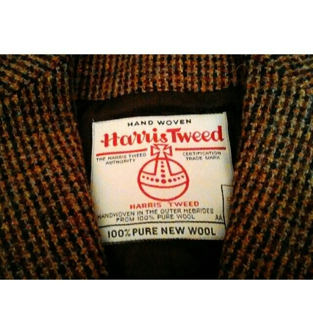 Harris Tweed(ハリスツイード)の未使用　ハリスツイード　ウールジャケット　茶系 レディースのジャケット/アウター(テーラードジャケット)の商品写真