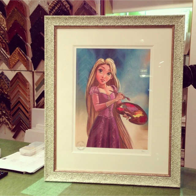 Disney(ディズニー)のラプンツェル　絵画 エンタメ/ホビーの美術品/アンティーク(絵画/タペストリー)の商品写真