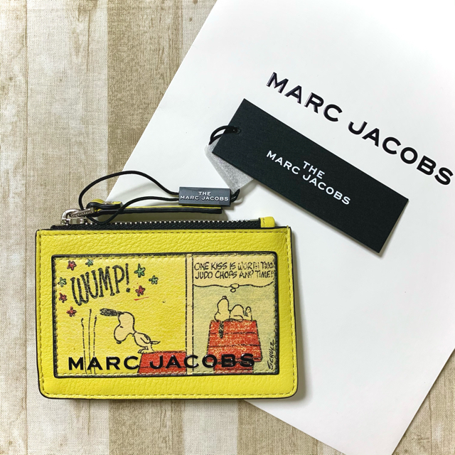 日本未発売　 MARC JACOBS　定期カードケース　スヌーピーコラボ　ブルーMAKIの全てのブランド