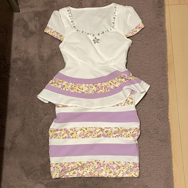 ドレス2点セット　ペプラムドレス　タイトドレス レディースのフォーマル/ドレス(ナイトドレス)の商品写真