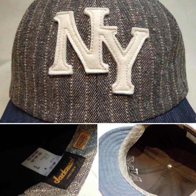 anachronorm(アナクロノーム)のJackman Herringbone fitted baseball cap メンズの帽子(キャップ)の商品写真