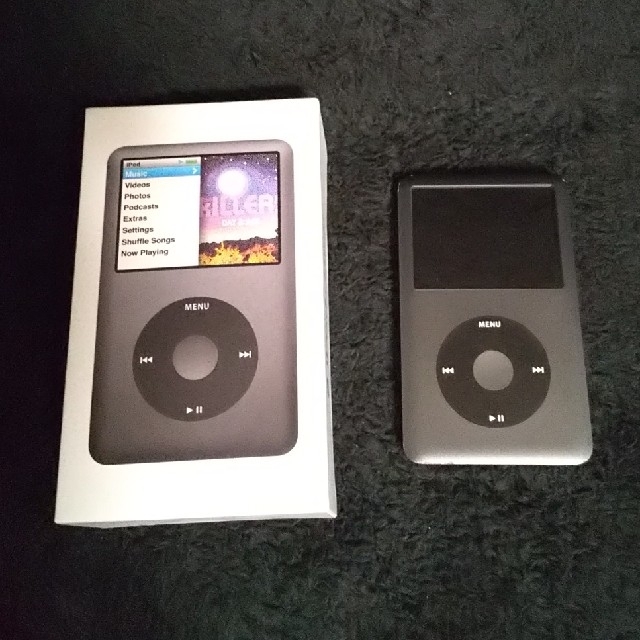 iPod(アイポッド)の【動作未確認】iPod classic 160GB black スマホ/家電/カメラのオーディオ機器(ポータブルプレーヤー)の商品写真