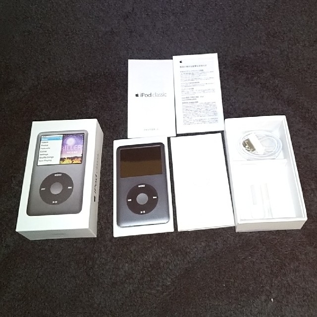 iPod(アイポッド)の【動作未確認】iPod classic 160GB black スマホ/家電/カメラのオーディオ機器(ポータブルプレーヤー)の商品写真
