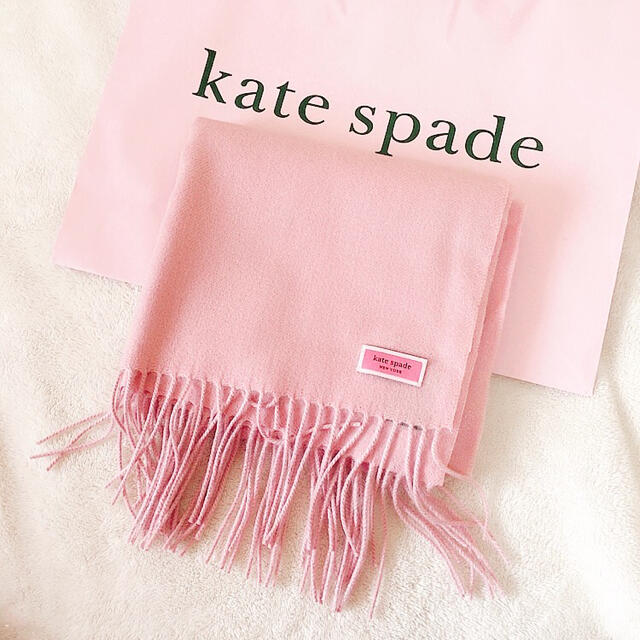 kate spade new york レディース　マフラー　試着のみ　ピンク