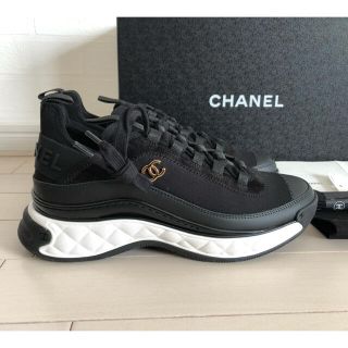 シャネル(CHANEL)の【新品未使用】37.5(24.0) シャネル　ロゴ　スニーカー(スニーカー)