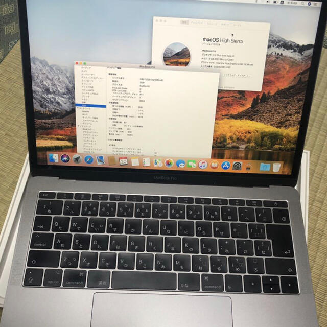 MacBook Pro 2017 メモリ8G SSD128G