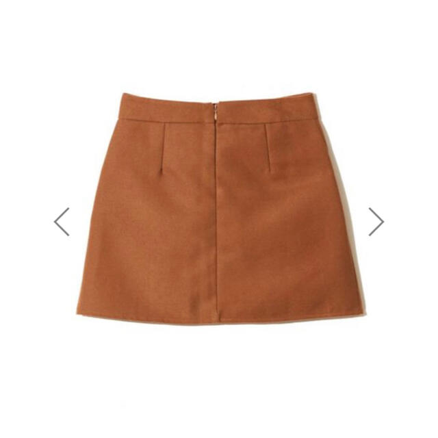 GRL(グレイル)の最終値下げ♡GRL ダブルボタンスカート オレンジ ブラウン 人気 秋 SALE レディースのスカート(ミニスカート)の商品写真