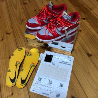 オフホワイト(OFF-WHITE)のsnkrs購入正規品！nike off white dunk 29㎝(スニーカー)