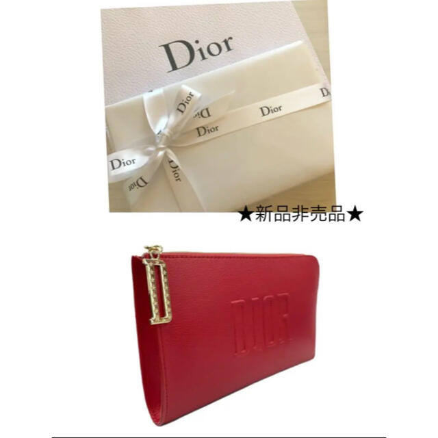 @aさま専用ページ★Dior★ディオール ポーチ レッド.*・゜　.゜・*.