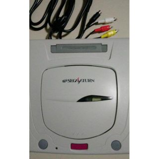 セガ(SEGA)のセガサターン SEGA SATURN  本体電池交換済 ケーブル付(家庭用ゲーム機本体)