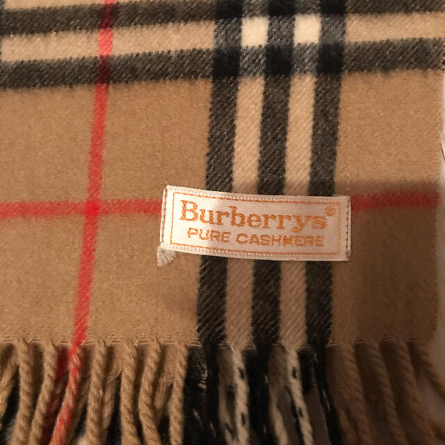 BURBERRY(バーバリー)の美品*・゜バーバリー　マフラー ピュアカシミヤ　ノバチェック レディースのファッション小物(マフラー/ショール)の商品写真