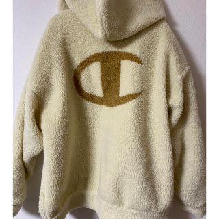 チャンピオン(Champion)のチャンピオン　X-girl  リバーシブル　ボア　ビックパーカー(ブルゾン)