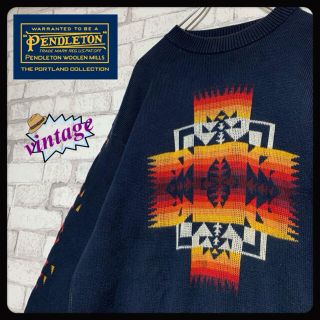 ペンドルトン(PENDLETON)の【希少】PENDLETON ペンドルトン/ニット ネイティブアメリカン (ニット/セーター)