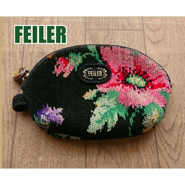 FEILER(フェイラー)の✨ FEILER ✨ フェイラー　ポーチ　黒　ピンク パープル 紫 赤  レディースのファッション小物(ポーチ)の商品写真