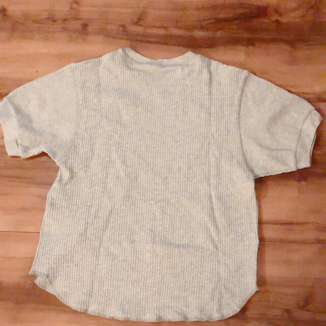 UNIQLO(ユニクロ)のUNIQLO  ワッフル　Tシャツ　グレー　S レディースのトップス(Tシャツ(半袖/袖なし))の商品写真