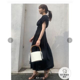 最終お値下 セルフォード シャーリングローンワンピース
