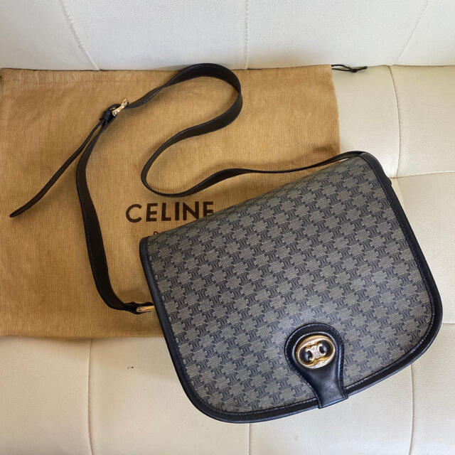 美品 CELINE オールド セリーヌ　マカダム柄　ショルダーバッグ