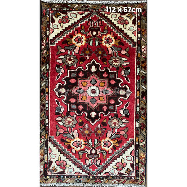 リリアン産 ペルシャ絨毯 112×67cm