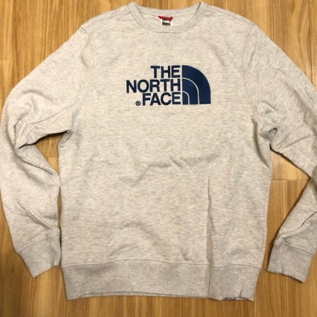 【良品】THE NORTH FACE スウェット ライトグレー