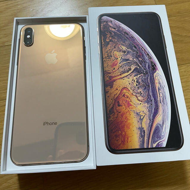 iPhoneXs Max Gold 256 GB Softbank 日本買い スマホ/家電/カメラ