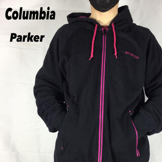 コロンビア(Columbia)の古着 Columbia コロンビア パーカー ワンポイント 刺繍ロゴ XL(パーカー)