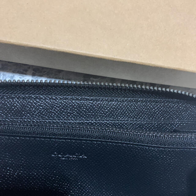 最新作新品 COACH - 01 COACH コーチ 長財布 メンズ エンボス ブラック