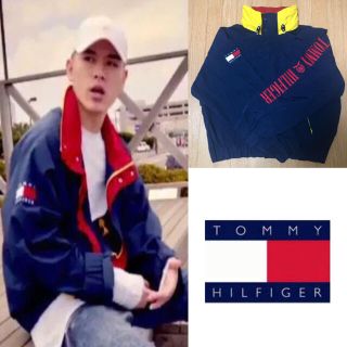 トミーヒルフィガー(TOMMY HILFIGER)の美品　t-pablow着用　tommy hilfiger 90s(ナイロンジャケット)