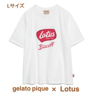 ジェラートピケ(gelato pique)のジェラートピケ❤︎ 【Lotus】HOMME ワンポイントＴシャツ L 新品(Tシャツ/カットソー(半袖/袖なし))