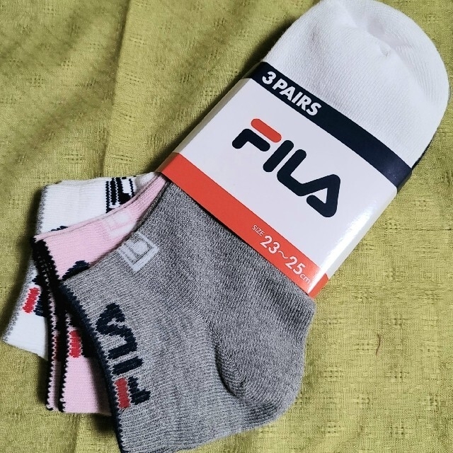 FILA(フィラ)の◆新品 FILA　フィラ　ショートソックス　3P レディースのレッグウェア(ソックス)の商品写真