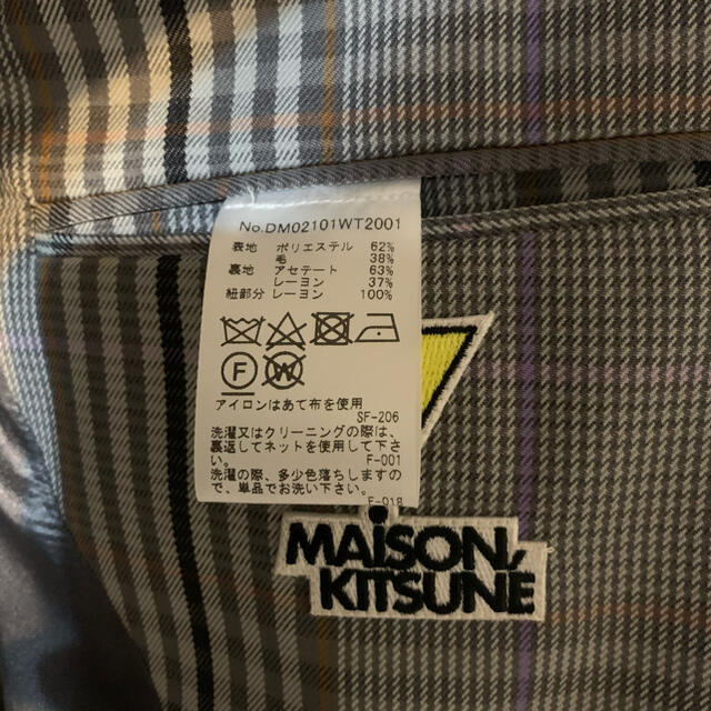 MAISON KITSUNE'(メゾンキツネ)のMaison Kitsune  19AW メゾンキツネ　チェックジャケット メンズのジャケット/アウター(テーラードジャケット)の商品写真