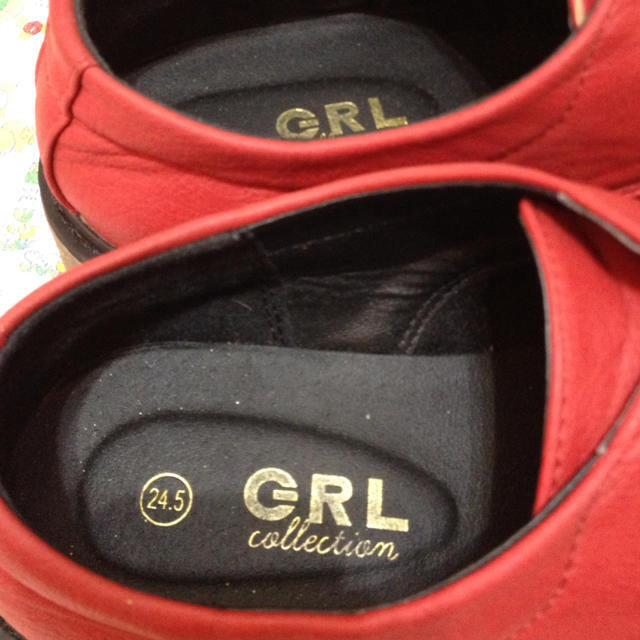 GRL(グレイル)のシューズ  赤 レディースの靴/シューズ(スニーカー)の商品写真