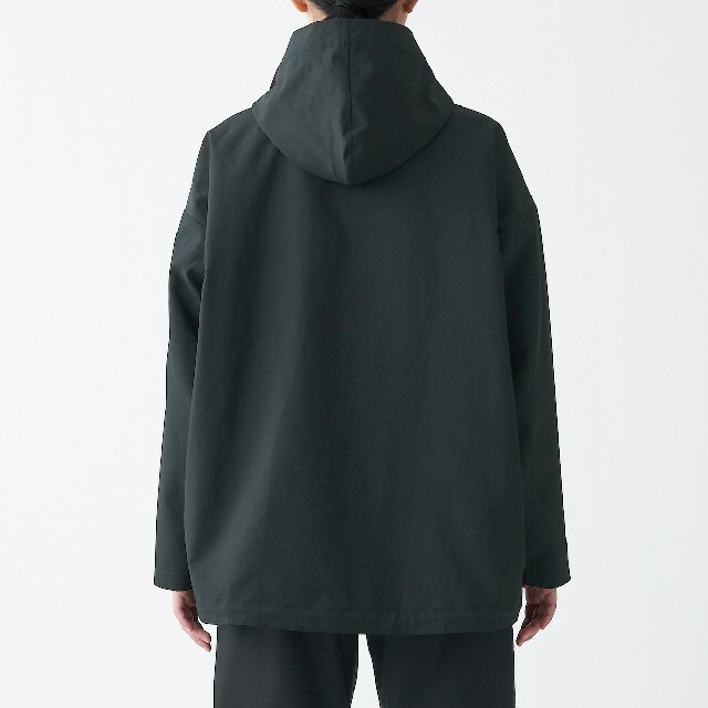 MUJI (無印良品)(ムジルシリョウヒン)の＜新品＞ MUJI Labo 撥水フードジャケット男女兼用／Ｌ～XL／黒 メンズのジャケット/アウター(ナイロンジャケット)の商品写真