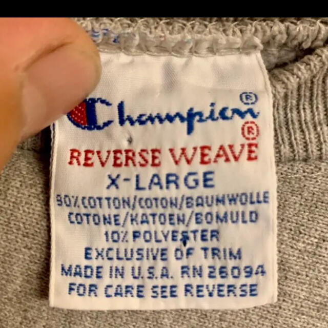 Champion(チャンピオン)の【レア】90’s Champion Reverse Weave メンズXL メンズのトップス(スウェット)の商品写真