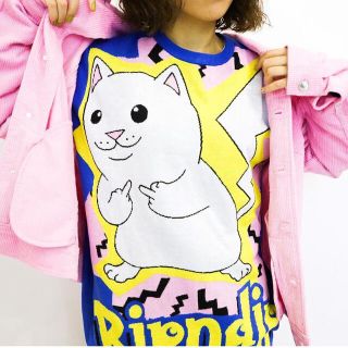 RIPNDIP ピカチュウ ニット Mサイズ(ニット/セーター)