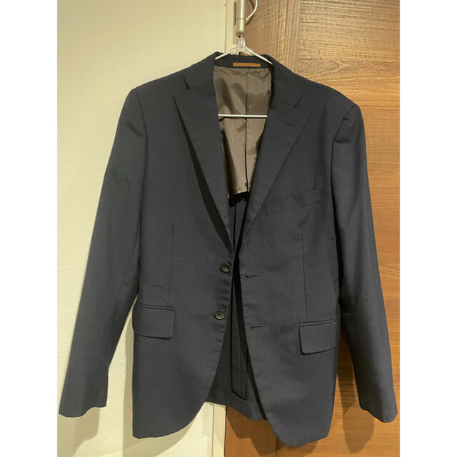 青山(アオヤマ)のPSFAテーラードジャケット スーツ リクルート紺 メンズのジャケット/アウター(テーラードジャケット)の商品写真