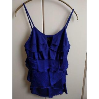 ビーシービージーマックスアズリア(BCBGMAXAZRIA)のBCBG カットソー　ブルー／パープル(カットソー(半袖/袖なし))