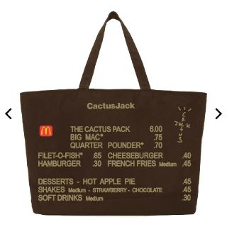 シュプリーム(Supreme)のCACTUS JACK× McDonald's MENU TOTO (トートバッグ)