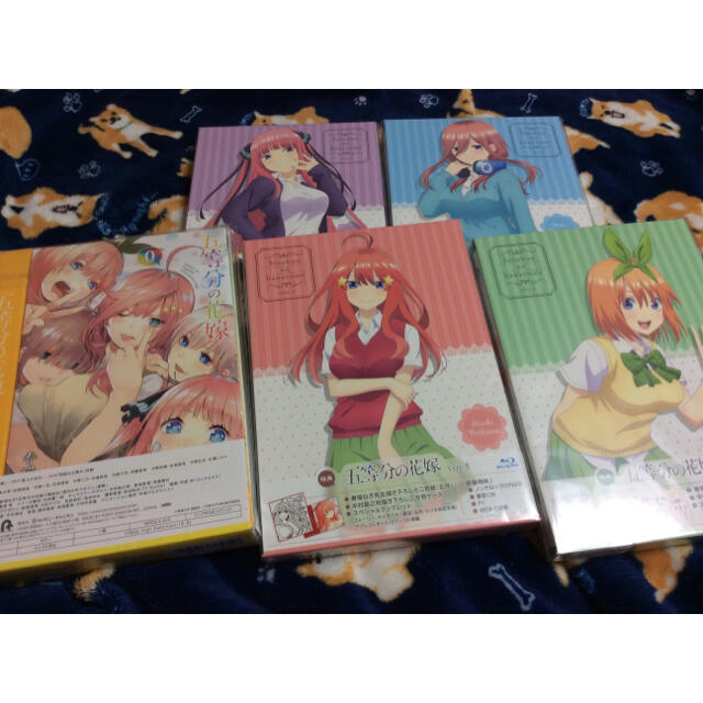 五等分の花嫁　VOL．1 〜５巻 Blu-ray 全巻セット 0巻コミック付き