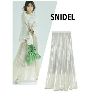 スナイデル(SNIDEL)の※新品タグ付き※　SNIDEL シアープリーツスカート(ロングスカート)