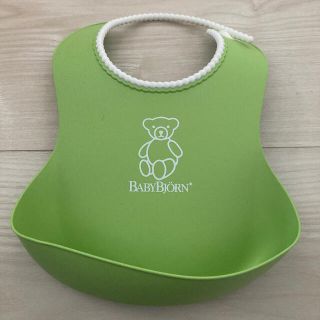 ベビービョルン(BABYBJORN)の【ベビービョルン】シリコンスタイ　ライムグリーン(お食事エプロン)