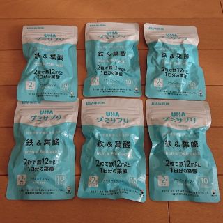 ユーハミカクトウ(UHA味覚糖)のUHA味覚糖 鉄 葉酸 グミサプリ 6袋(その他)