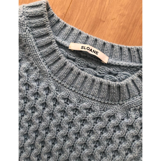 SLOANEスローンニット カシミア混 ドゥロワーブラミンク