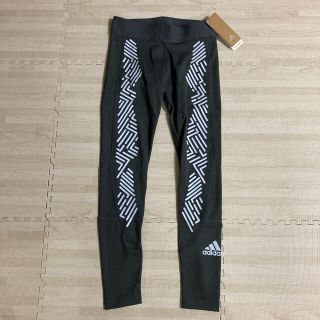 アディダス(adidas)の1.新品 アディダス レディーススパッツ Sサイズ グレー(レギンス/スパッツ)