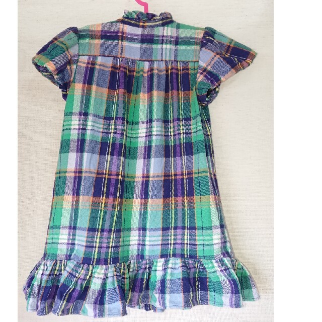 Ralph Lauren(ラルフローレン)のラルフローレン パフスリーブ ワンピース キッズ/ベビー/マタニティのキッズ服女の子用(90cm~)(ワンピース)の商品写真