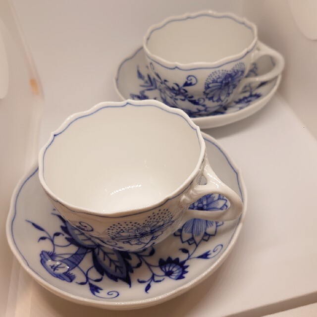 MEISSEN(マイセン)のMEISSEN(マイセン) カップ&ソーサー ２客セット インテリア/住まい/日用品のキッチン/食器(グラス/カップ)の商品写真